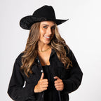 Wilson - Wool Felt Cowboy with Rhinestone Studded Underbrim