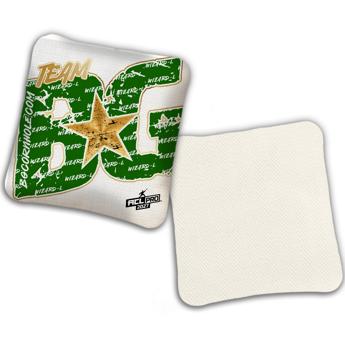 2027 ACL - BG Wizard L "Big BG Colormatch" - Pro Stamped Cornhole Bags - SET OF 4 BAGS