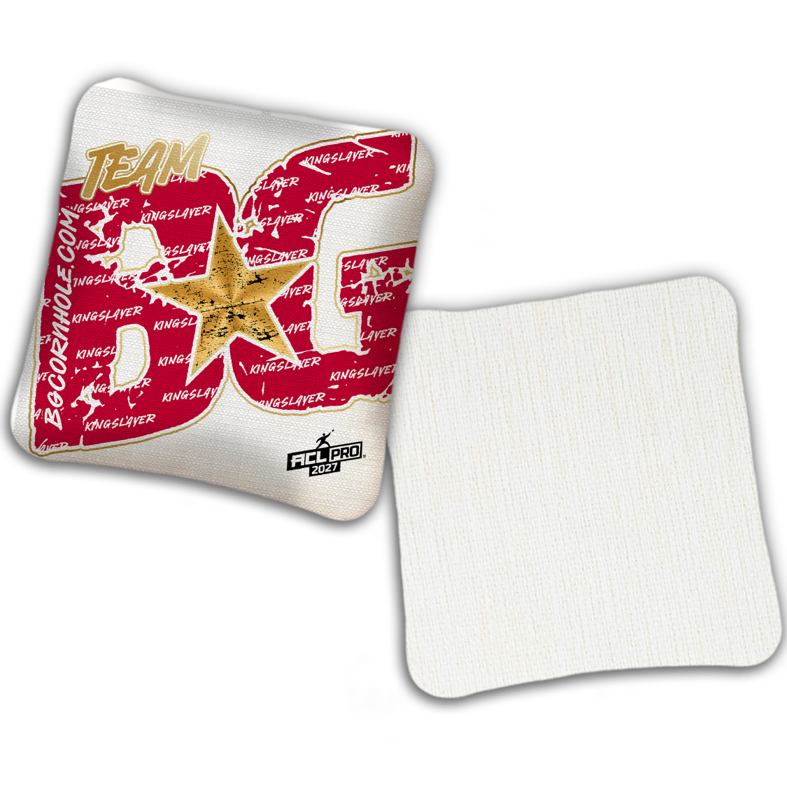 2027 ACL - BG Kingslayer "Big BG Colormatch" - Pro Stamped Cornhole Bags - SET OF 4 BAGS