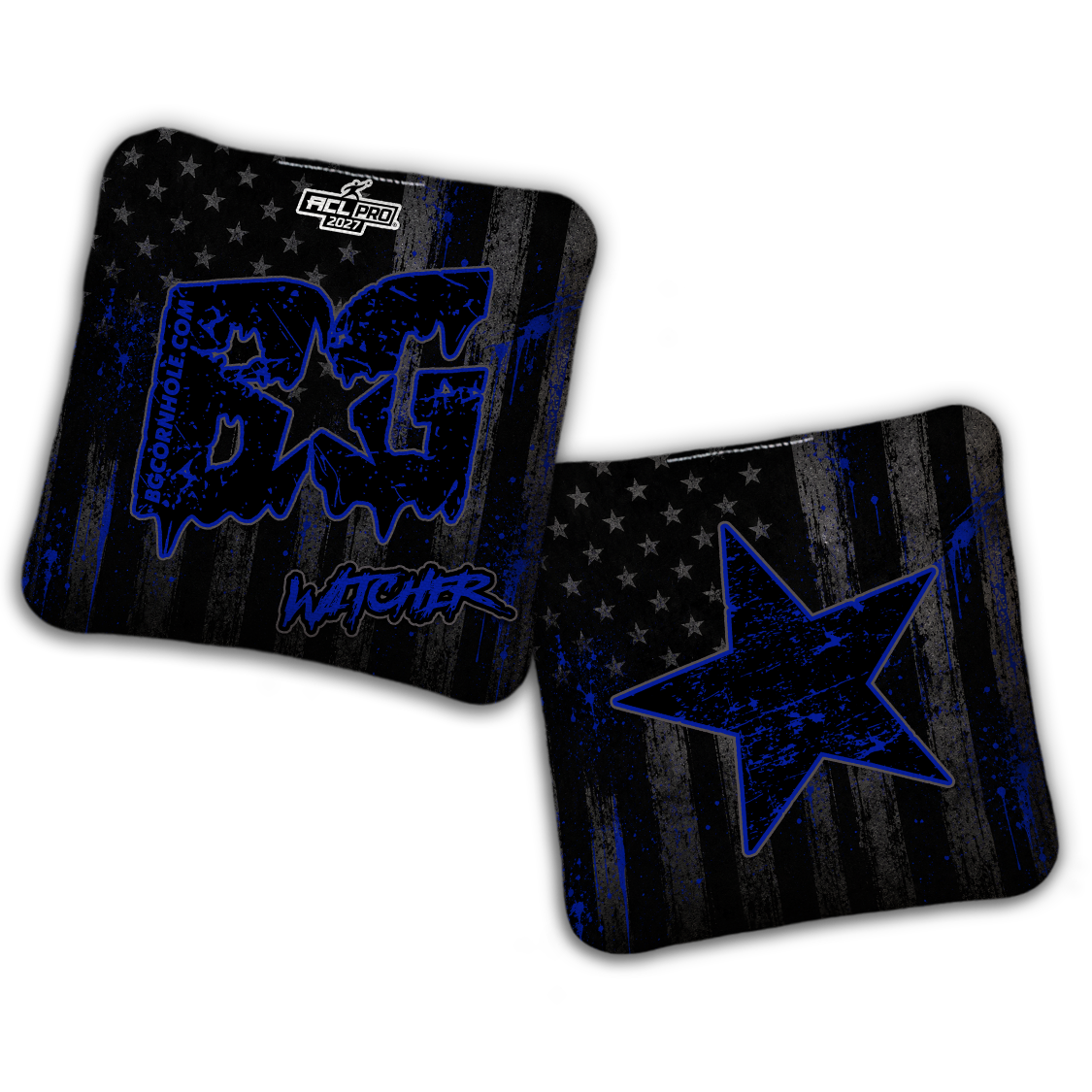 2027 ACL - BG Multiple Bag Models "AMERICAN GRIT" - Pro Stamped Cornhole Bags - SET OF 4 BAGS