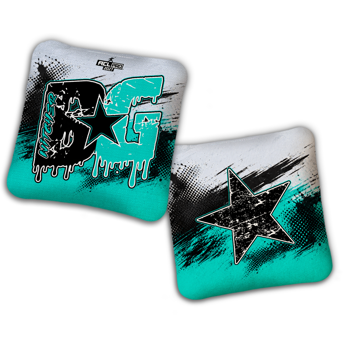 2027 ACL - BG Multiple Bag Models "GRUNGE" - Pro Stamped Cornhole Bags - SET OF 4 BAGS