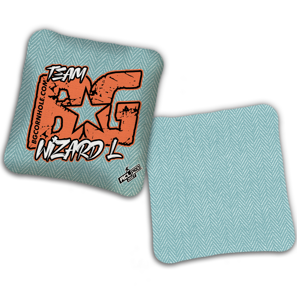2027 ACL - BG WIZARD-L “ESPN THROWBACK COLORMATCH" - Pro Stamped Cornhole Bags - SET OF 4 BAGS