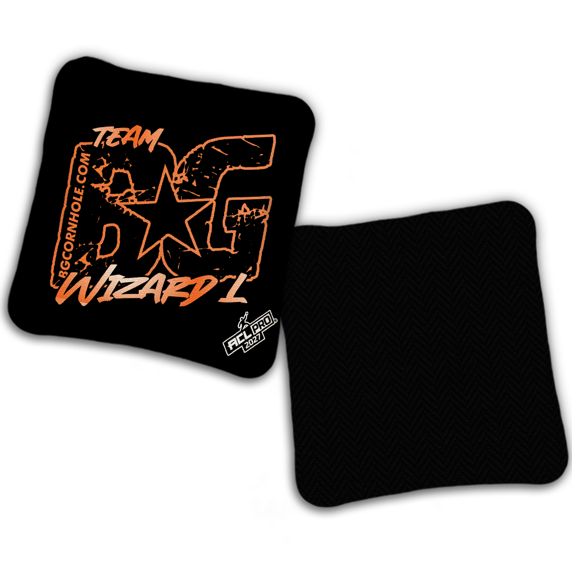 2027 ACL - BG Multiple Bag Models "OUTLINED TEAM BG" - Pro Stamped Cornhole Bags - SET OF 4 BAGS