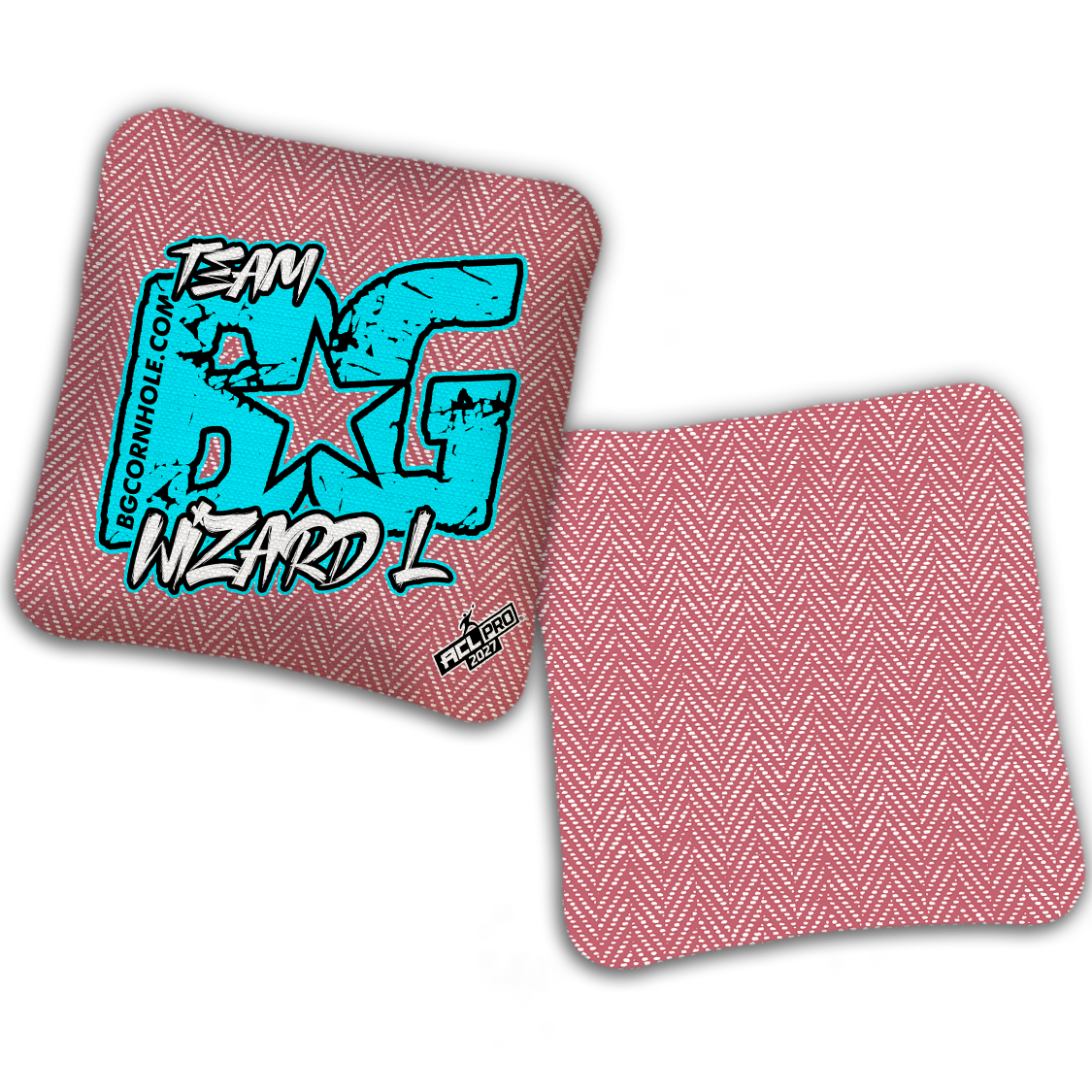 2027 ACL - BG WIZARD-L “ESPN THROWBACK COLORMATCH" - Pro Stamped Cornhole Bags - SET OF 4 BAGS