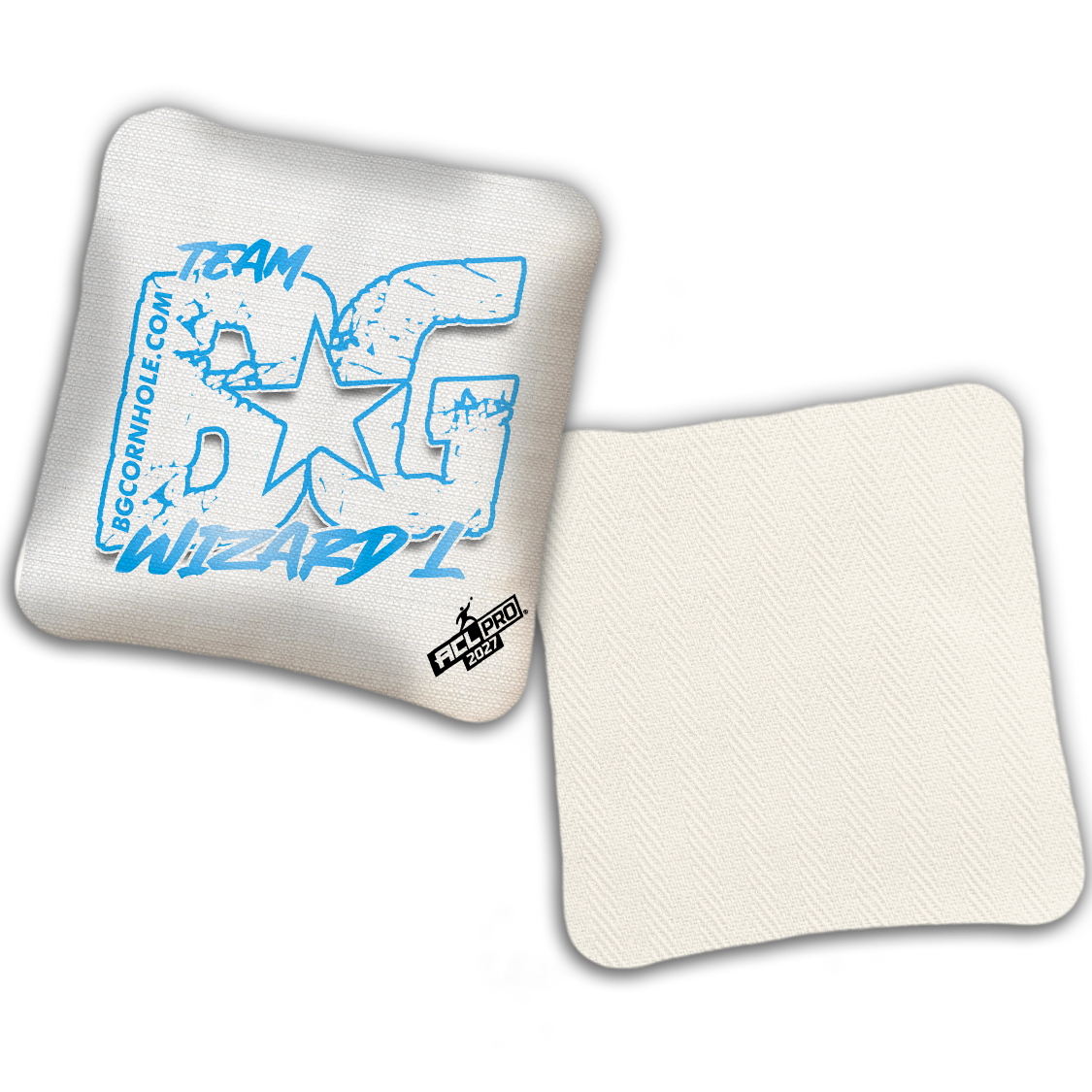 2027 ACL - BG Multiple Bag Models "OUTLINED TEAM BG" - Pro Stamped Cornhole Bags - SET OF 4 BAGS