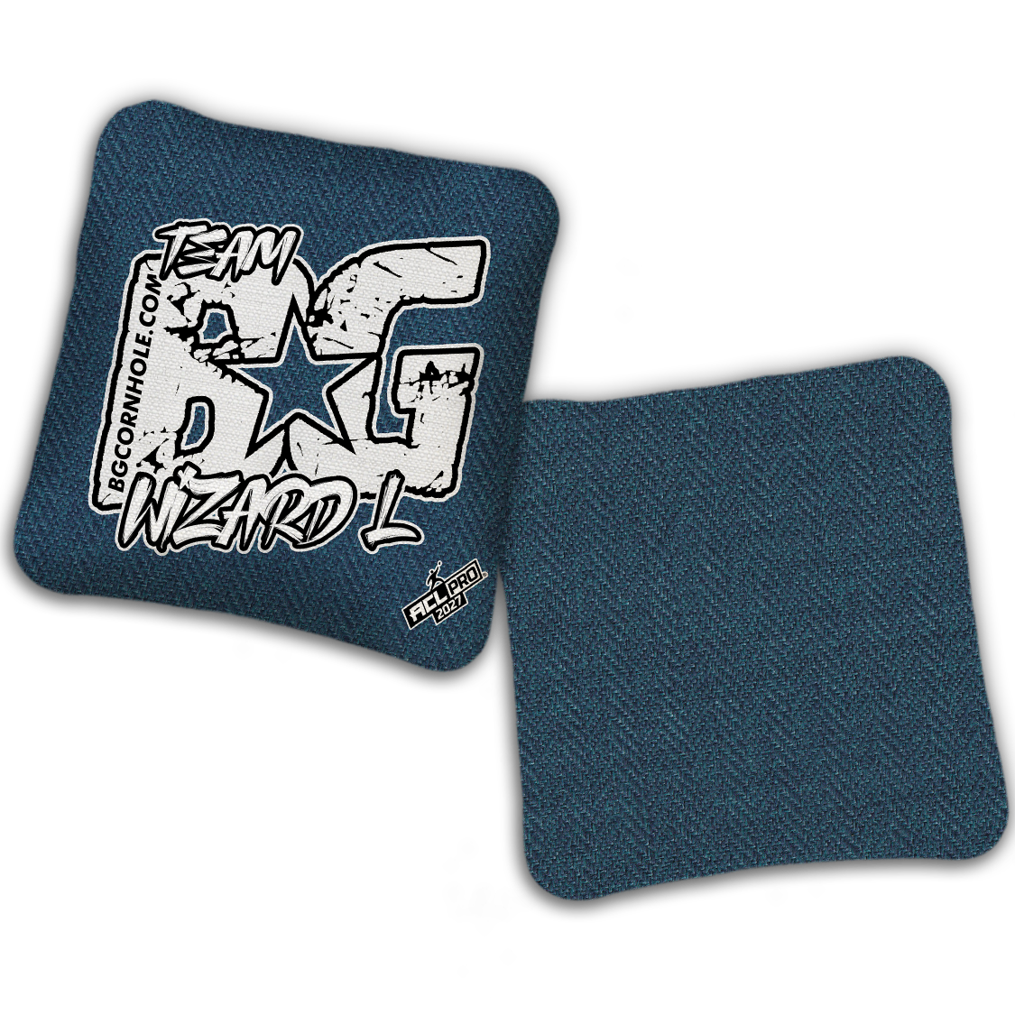 2027 ACL - BG WIZARD-L “ESPN THROWBACK COLORMATCH" - Pro Stamped Cornhole Bags - SET OF 4 BAGS
