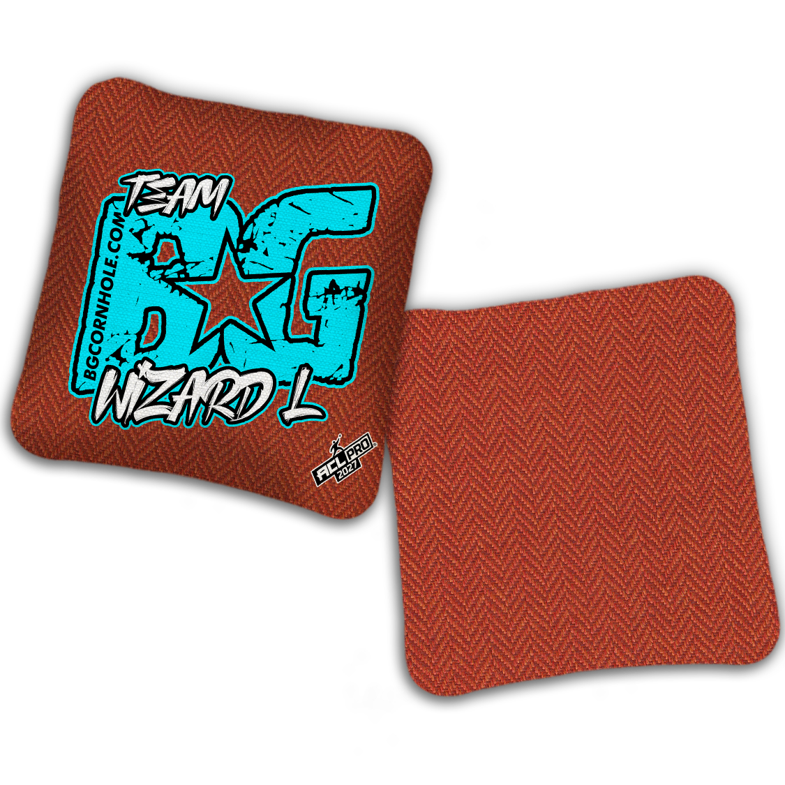 2027 ACL - BG WIZARD-L “ESPN THROWBACK COLORMATCH" - Pro Stamped Cornhole Bags - SET OF 4 BAGS