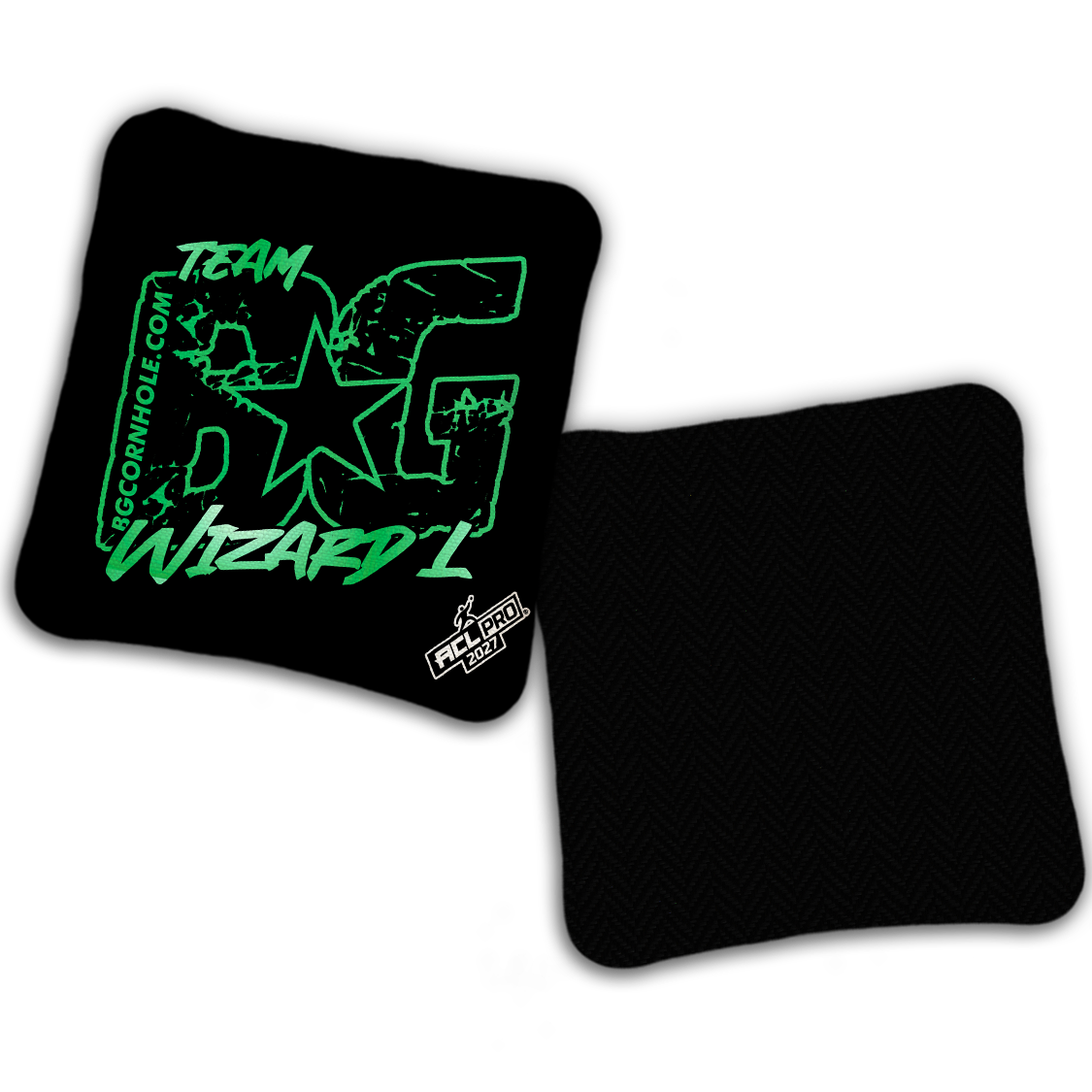 2027 ACL - BG Multiple Bag Models "OUTLINED TEAM BG" - Pro Stamped Cornhole Bags - SET OF 4 BAGS