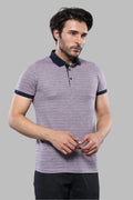 Patterned Pink Polo Men T-Shirt | Wessi