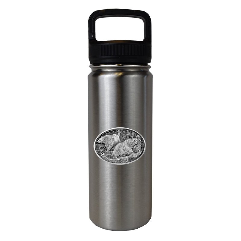 Two Balck Bears Water Bottle