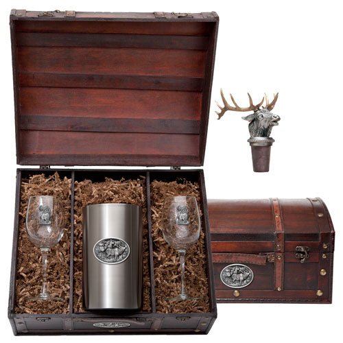 Elk Wine Chest Set