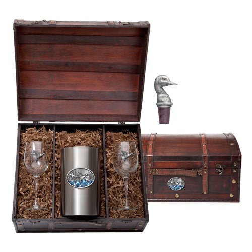 Pintail Duck Wine Chest Set