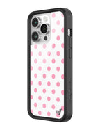 Polka Dot | White and Pink iPhone Case