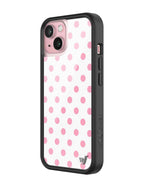 Polka Dot | White and Pink iPhone Case