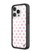 Polka Dot | White and Pink iPhone Case