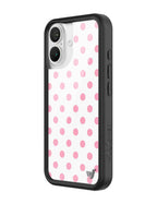 Polka Dot | White and Pink iPhone Case