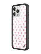 Polka Dot | White and Pink iPhone Case