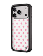 Polka Dot | White and Pink iPhone Case