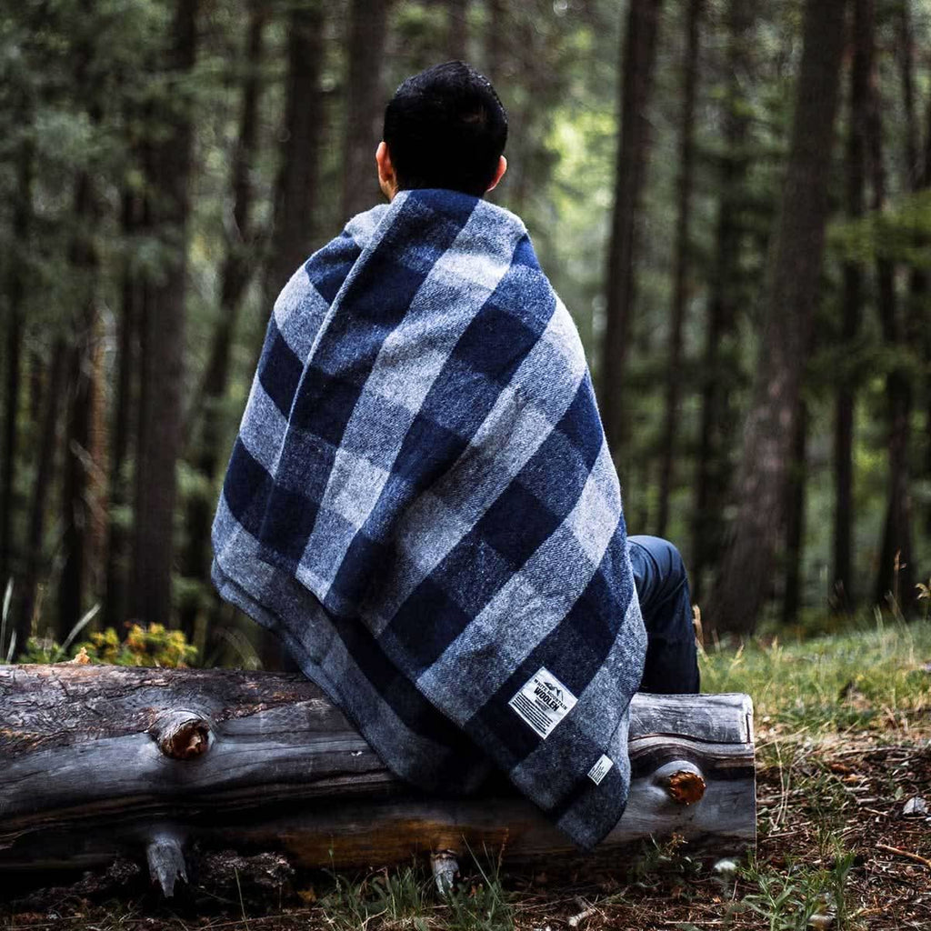Wool Twin Sized Blanket - White Mountain Woolen