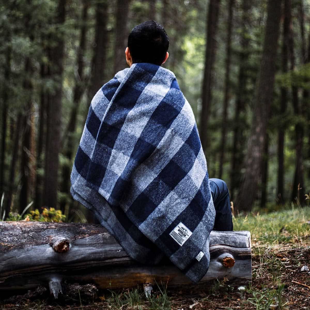 Wool Twin Sized Blanket - White Mountain Woolen
