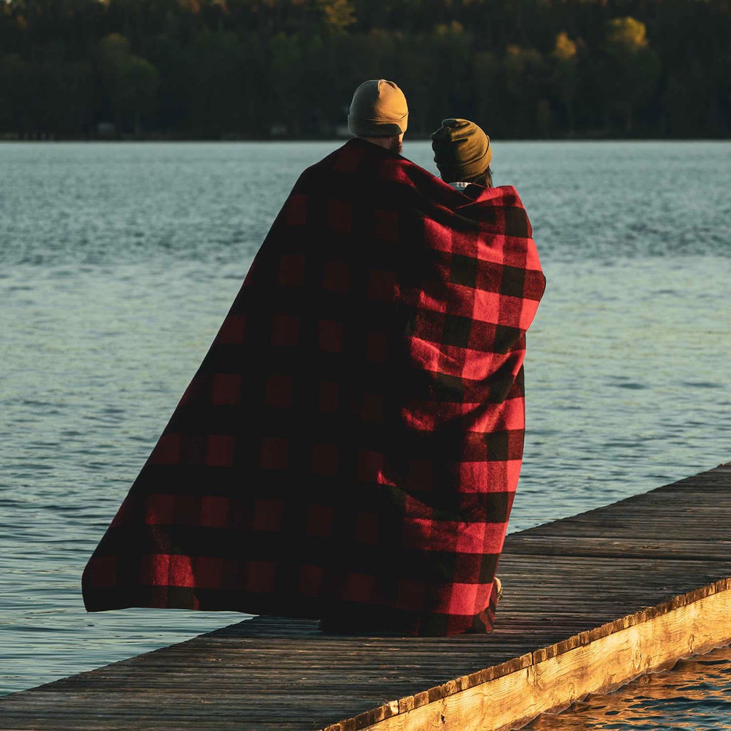 Wool Twin Sized Blanket - White Mountain Woolen
