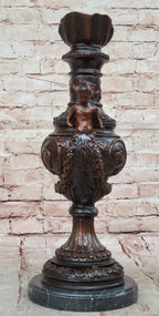Bronze Dragon Urn Sculpture with Gate Keeper Signed and Number by Falconet Statue