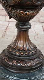 Bronze Dragon Urn Sculpture with Gate Keeper Signed and Number by Falconet Statue