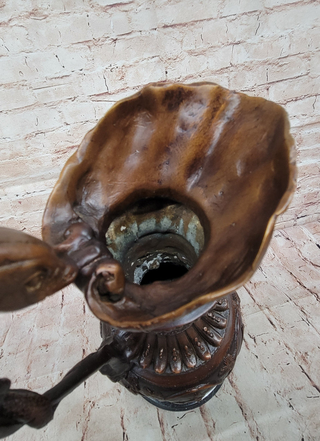 Bronze Dragon Urn Sculpture with Gate Keeper Signed and Number by Falconet Statue