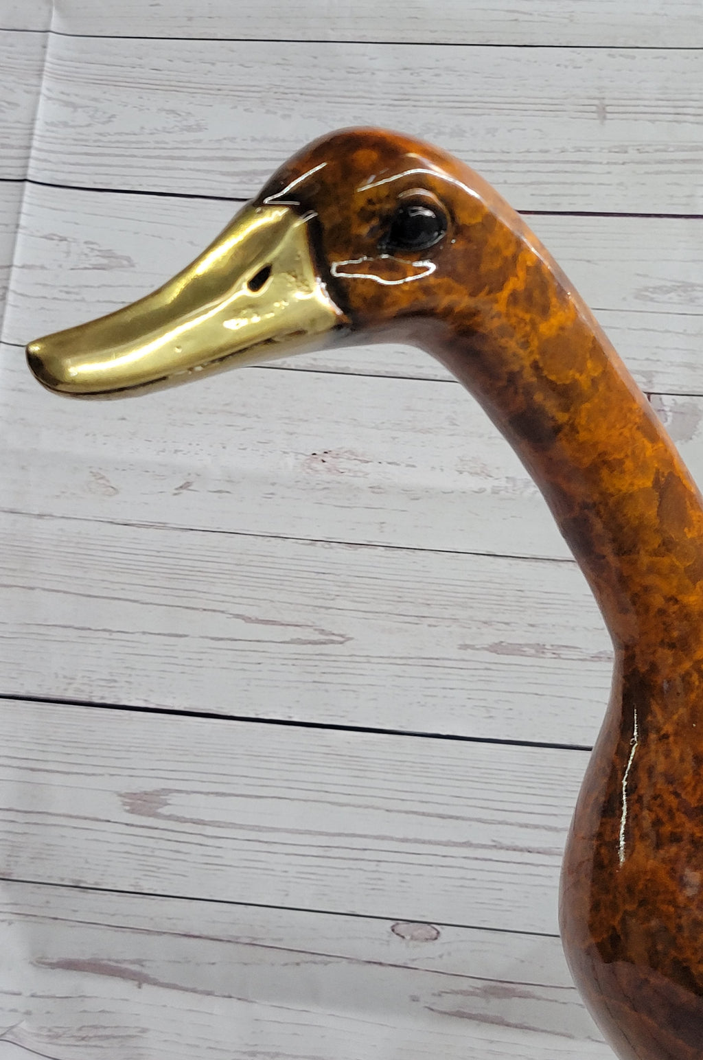 Austrian Vienna Bronze Garden Duck Highly Detailed Colors Statue 15" x 17"