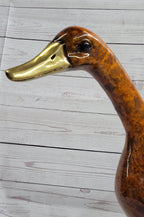 Austrian Vienna Bronze Garden Duck Highly Detailed Colors Statue 15" x 17"