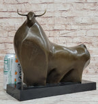 Abstract Bronze Metal Spanish Bull Sculpture Statue Fernando Botero Art
