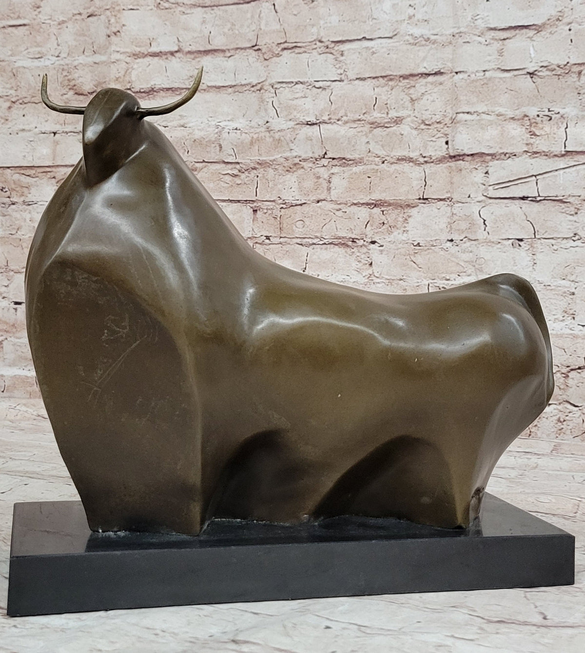 Abstract Bronze Metal Spanish Bull Sculpture Statue Fernando Botero Art