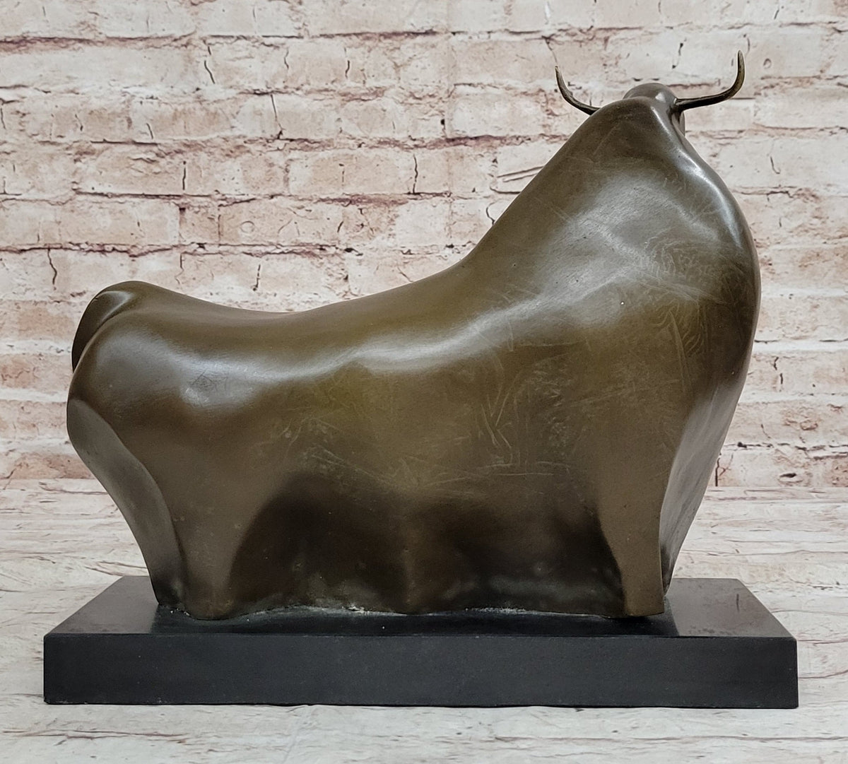 Abstract Bronze Metal Spanish Bull Sculpture Statue Fernando Botero Art
