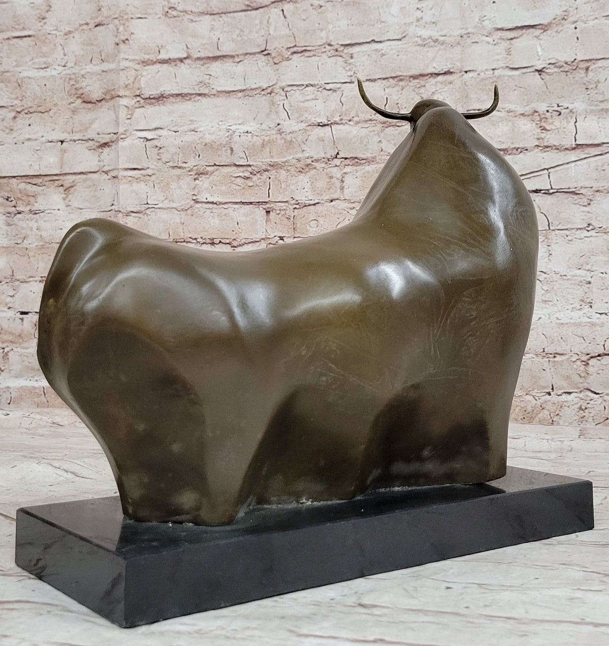 Abstract Bronze Metal Spanish Bull Sculpture Statue Fernando Botero Art