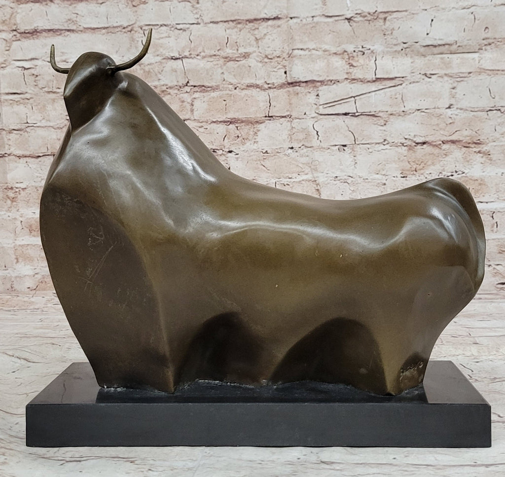 Abstract Bronze Metal Spanish Bull Sculpture Statue Fernando Botero Art
