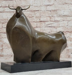 Abstract Bronze Metal Spanish Bull Sculpture Statue Fernando Botero Art