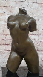 Maillol Nude Female Torso Bronze Sculpture Statue Figure Modern Art Marble Base 13" x 8"