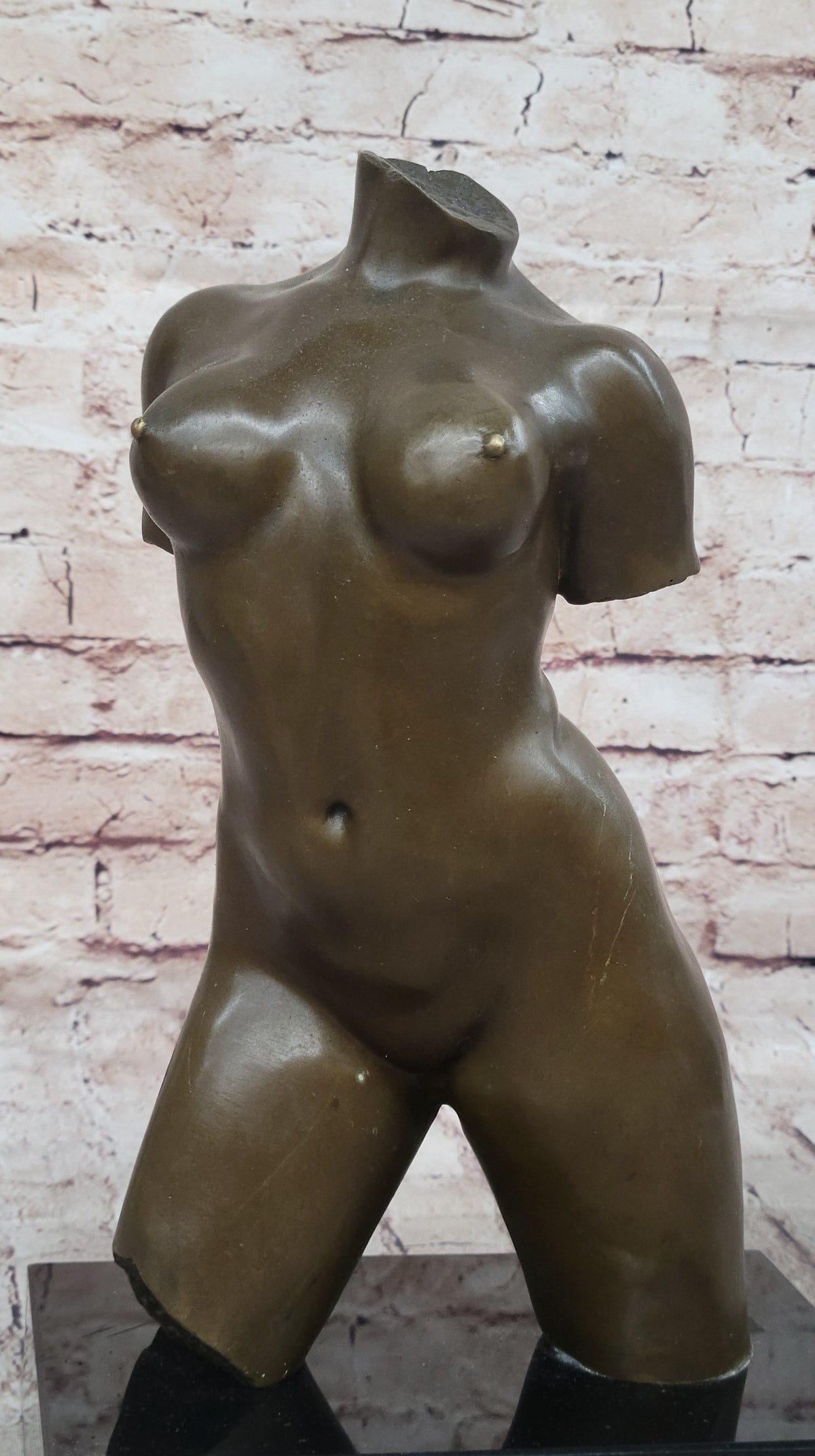 Maillol Nude Female Torso Bronze Sculpture Statue Figure Modern Art Marble Base 13" x 8"