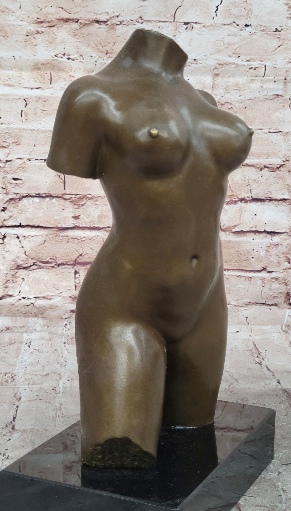 Maillol Nude Female Torso Bronze Sculpture Statue Figure Modern Art Marble Base 13" x 8"