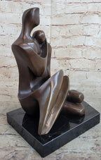 Abstract Modern Art Couple Embracing Romantic Lovers Anniversary Bronze Metal Sculpture