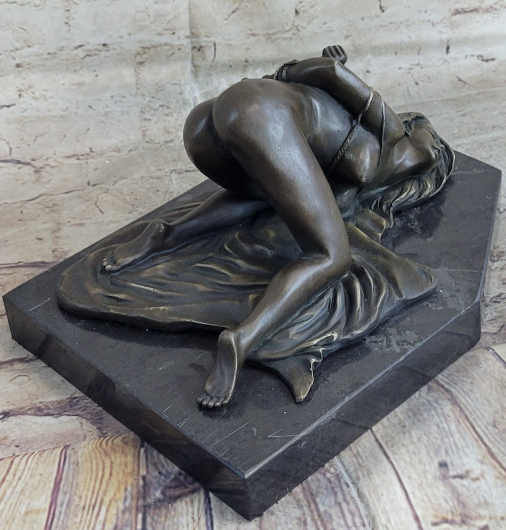 Signed Original Mavchi Wicked Sex Game Bronze Sculpture Marble Statue Figure Erotic Art