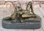 Erotic Bondage Bronze Sculpture Statue Figure Girl Tied Up on her Back Mavchi Original