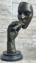 HAVANA MAN SMOKING CIGAR Bronze Statue Sculpture Modern Art 15" x 8"