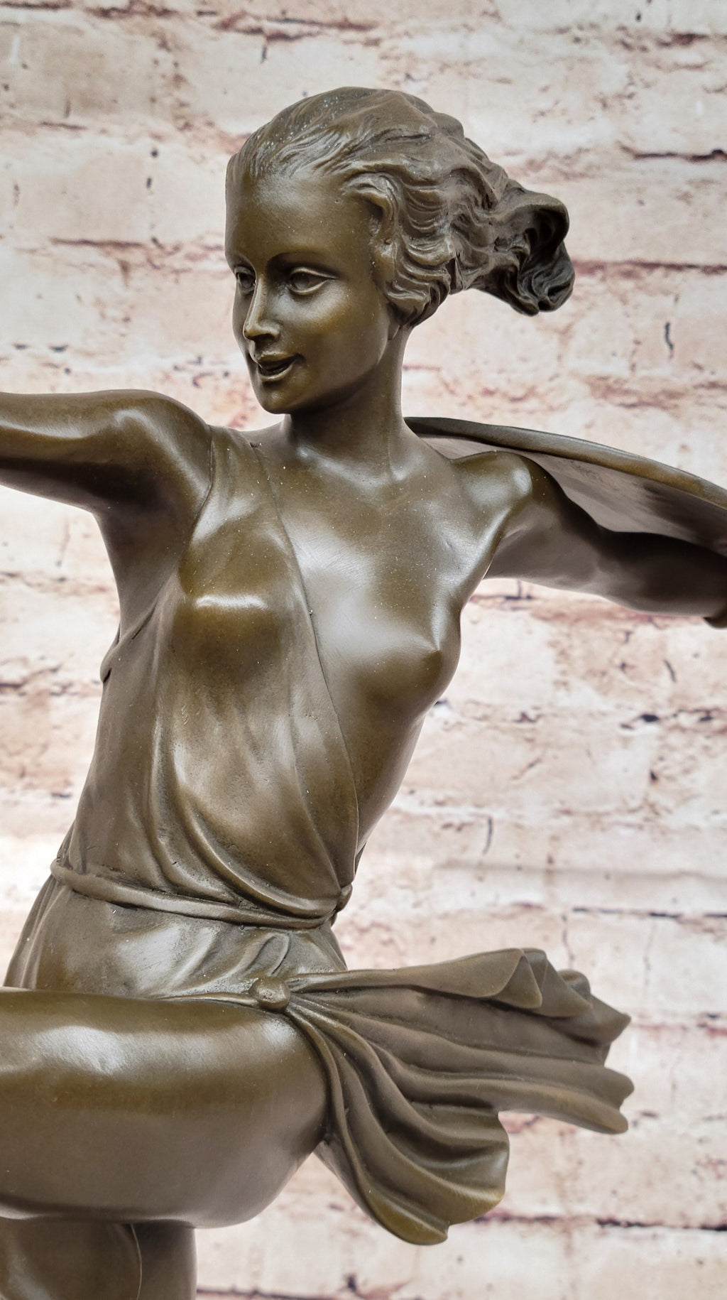 Signed Pierre Le Faguays Amazon Female Warrior Bronze Sculpture Hot Cast Figure
