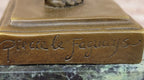 Signed Pierre Le Faguays Amazon Female Warrior Bronze Sculpture Hot Cast Figure