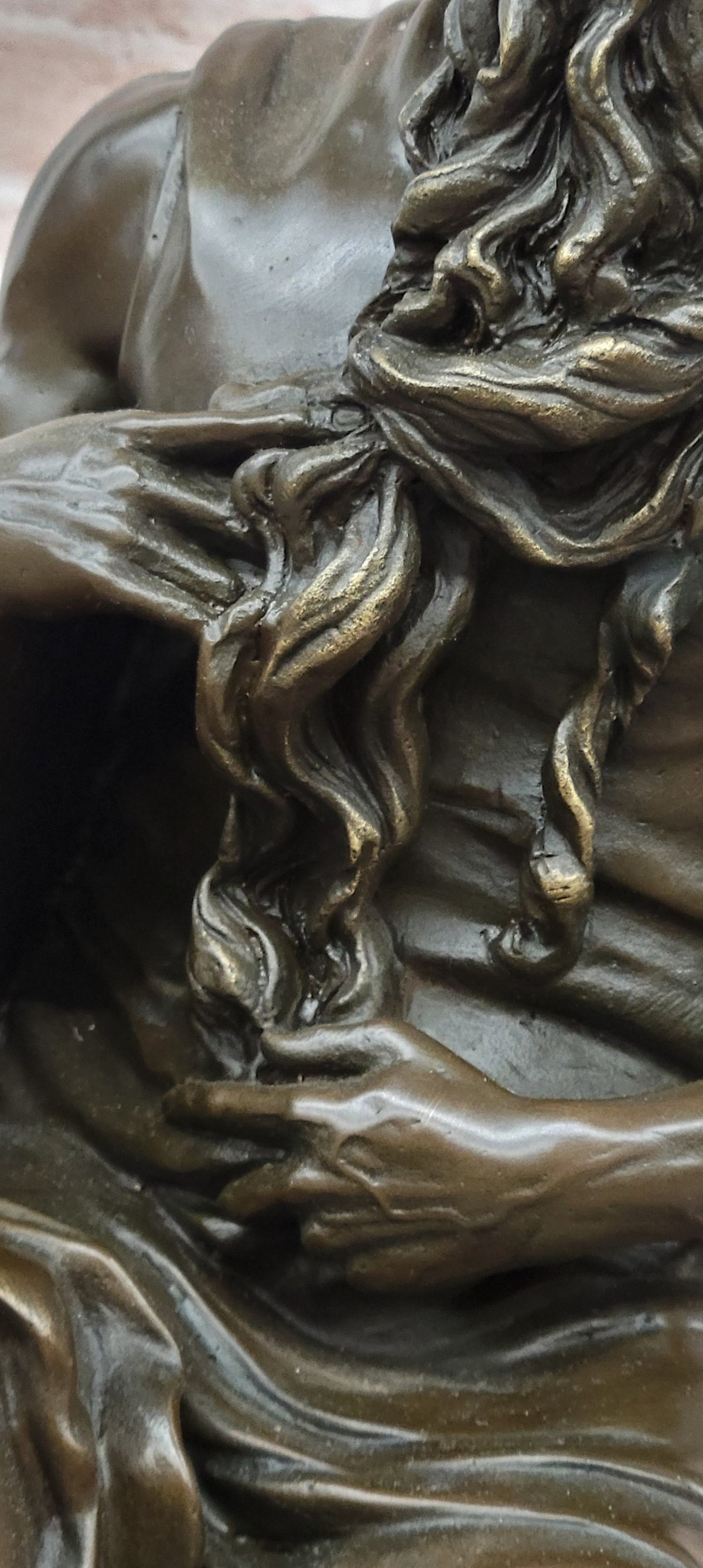 Michelangelo's Moses Bronze Sculpture Seated Biblical Prophet Statue