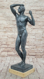 Adam Statue by Auguste Rodin Bronze Replica Classical Sculpture Art