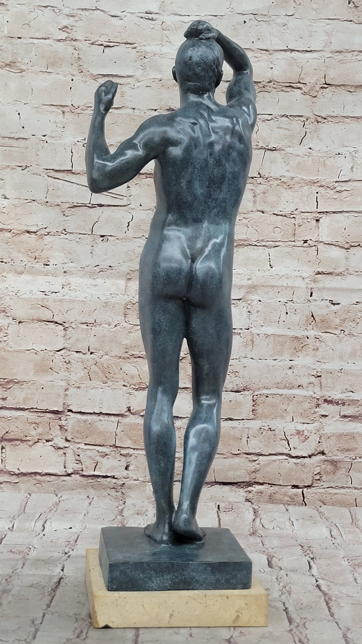 Adam Statue by Auguste Rodin Bronze Replica Classical Sculpture Art