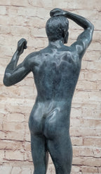 Adam Statue by Auguste Rodin Bronze Replica Classical Sculpture Art