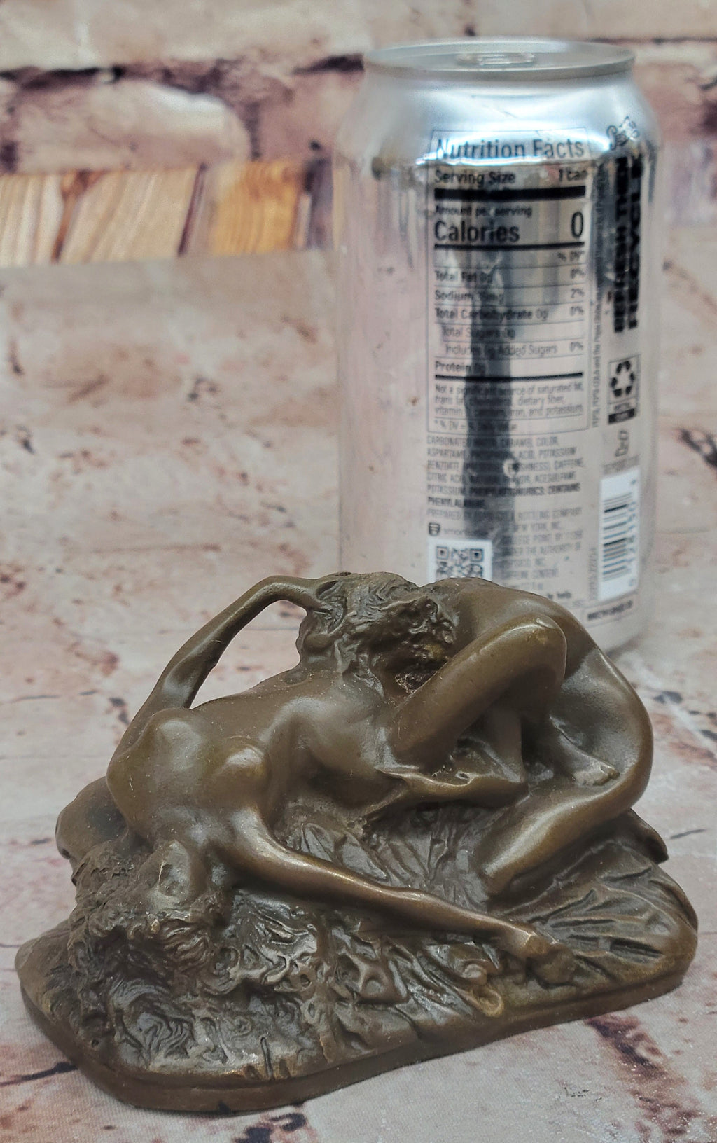 Lambeaux Lesbian Lovers Bronze Sculpture Statue Erotic Art Figurine
